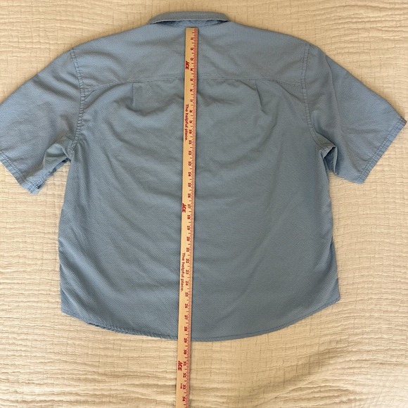 Cabela's Men's Advance Wick Short Sleeve Button Up Vented Shirt 2XL - Picture 7 of 8